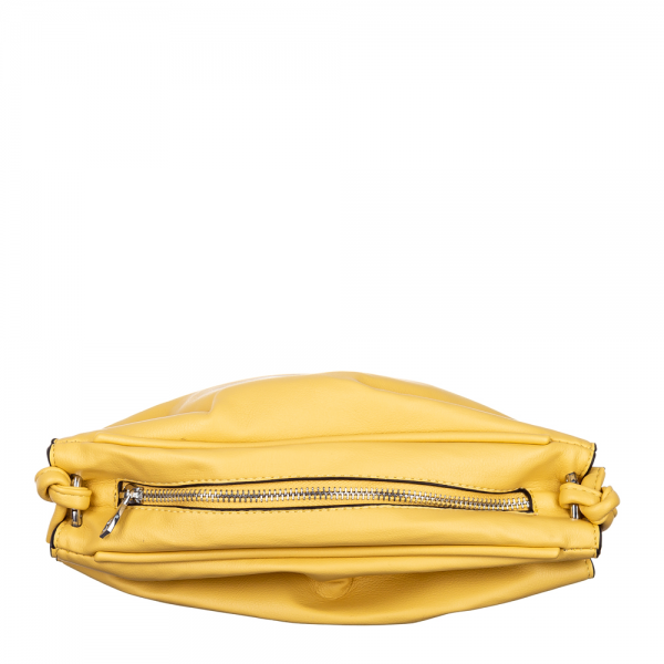 Γυναικεία τσάντα Abela κίτρινη, 3 - Kalapod.gr